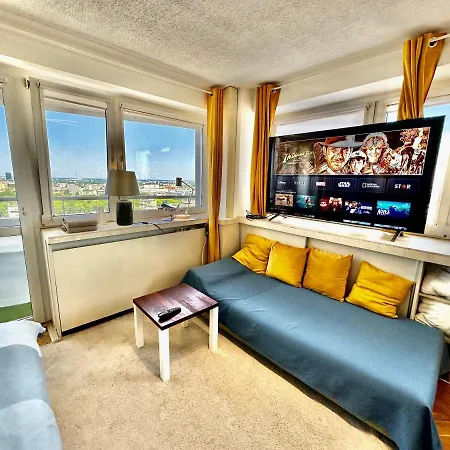 דירה Sun Clima/ac Metro X2 Fast Wifi 500 Mbs 70'tv Netflix Appletv Hbo ורשה