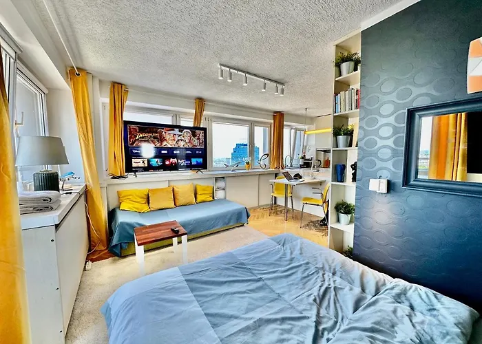 شقة Sun Clima/ac Metro X2 Fast Wifi 500 Mbs 70'tv Netflix Appletv Hbo *