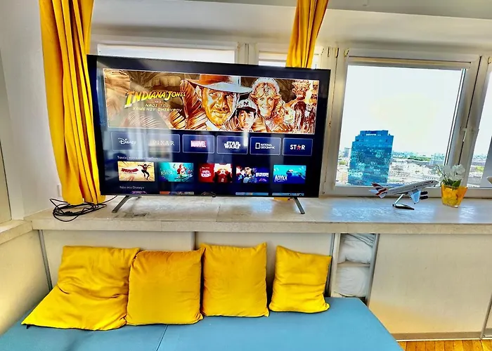 شقة Sun Clima/ac Metro X2 Fast Wifi 500 Mbs 70'tv Netflix Appletv Hbo وارسو